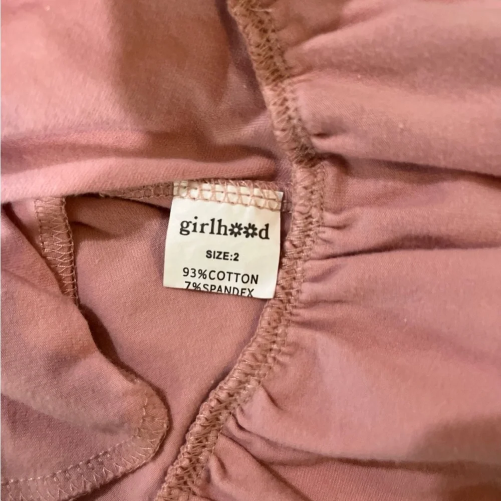 GIRLHOOD Long Sleeve Girls Charm Twirl Pocket Dress Pink Size 2